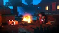 The fox by a campfire in the Cross-platform Play Trailer.