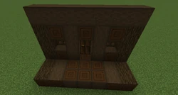 Stripped log texture development.
