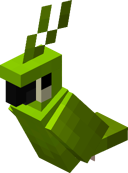 Sitting Green Parrot