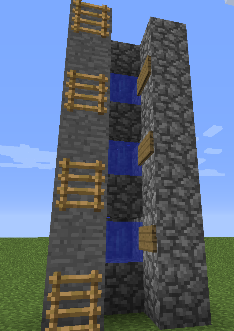 Tutorials/Water ladder – Minecraft Wiki