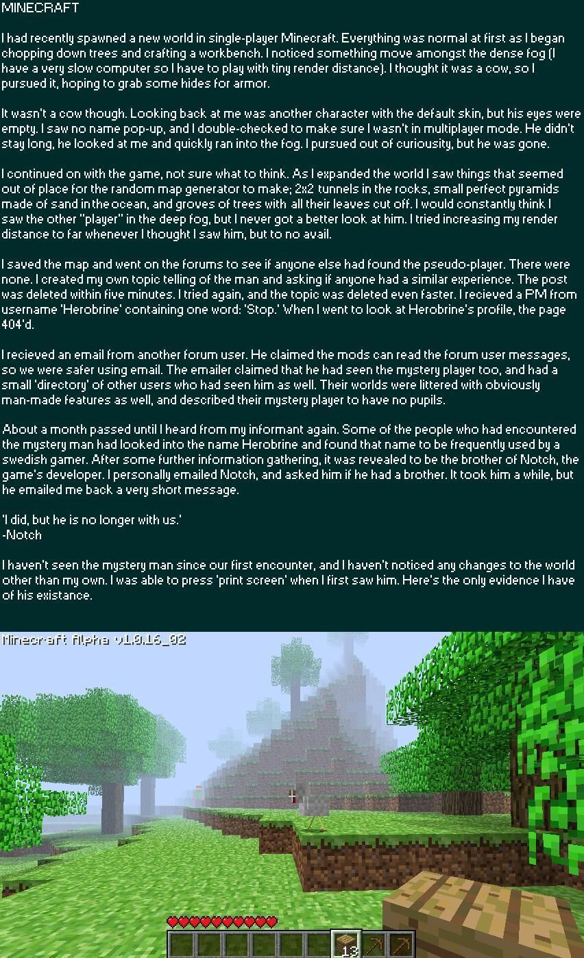 Herobrine – Minecraft Wiki