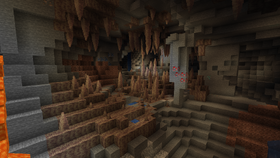 The Dripstone Caves biome.