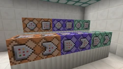 Each of the command block types in each mode of operation.