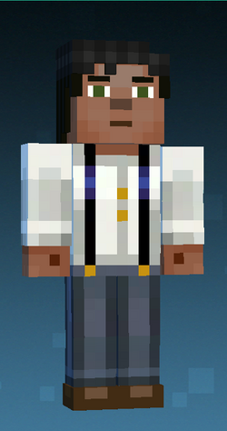 Cool-Dark Skinned, Male Jesse (Dark Blue Suspenders)