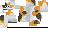 The calico cat texture with hidden pixels revealed
