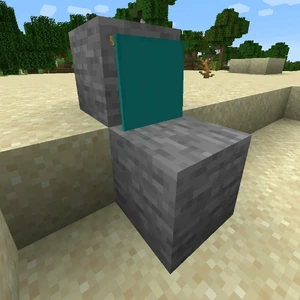 overlapping on a wall mounted banner