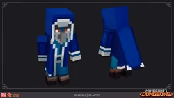 An official render of the Iceologer by Mojang Studios and Double Eleven.