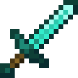 minecraft diamond sword transparent background