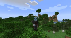 Kingbdgoz holding a hoe.