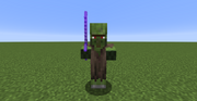 Zombie Villager with Enchanted Wep