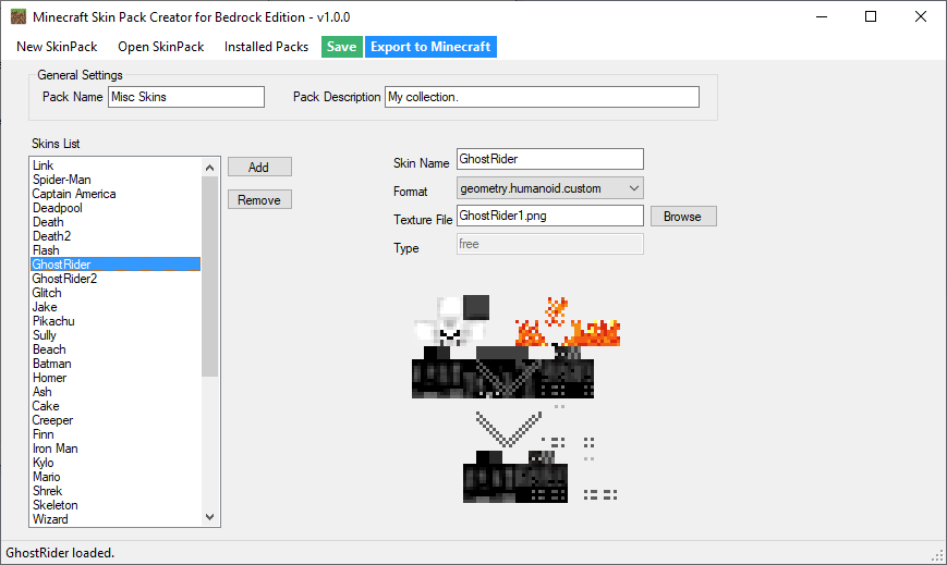 How do you get transparent textures in PMC Skin Editor?