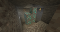 An exposed blob containing 10 diamond ores.