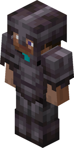 Herobrine in Emerald Armour Minecraft Skin