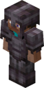Steve in netherite armor