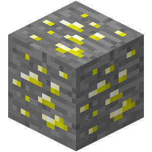 minecraft gold transparent