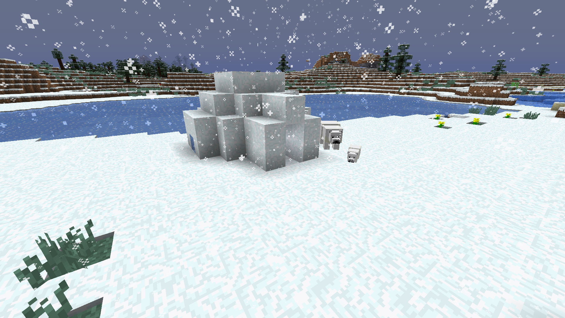 What is the title of this picture ? Snowy Tundra – Official Minecraft Wiki