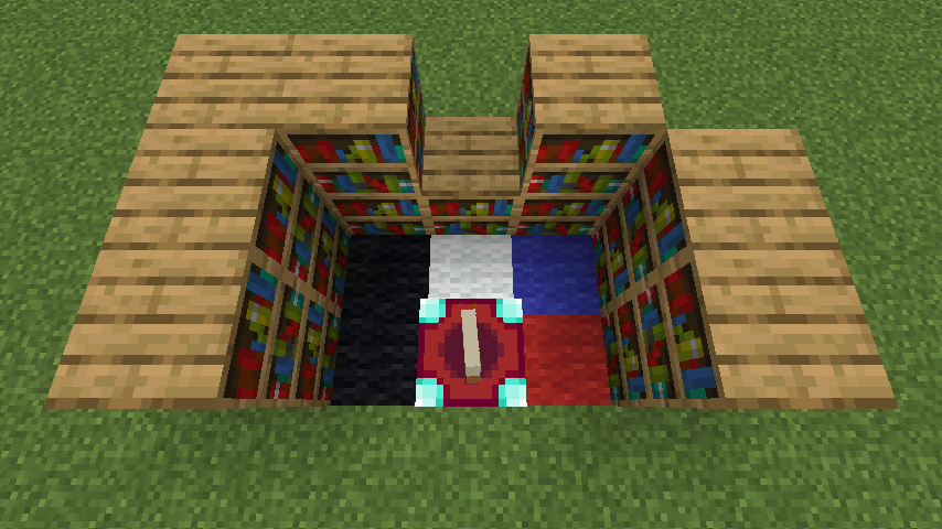 How to make an enchantment table in Minecraft