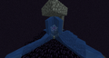 An example of the ender crystal water trick explained in the trivia section.