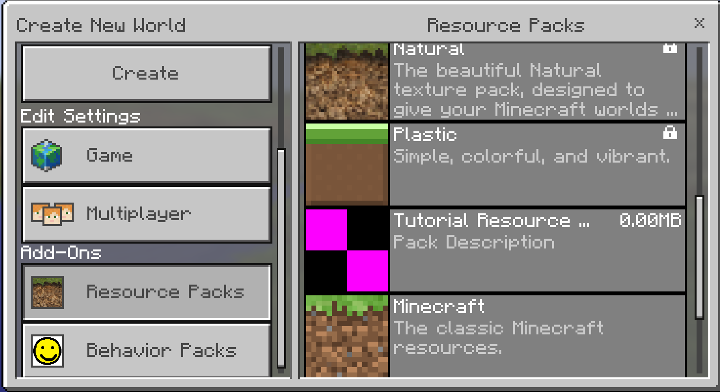 Download Tutorials Creating Resource Pack Add Ons Official Minecraft Wiki