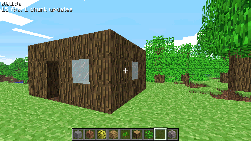 i made a house in minecraft classic (its pretty bad due to how