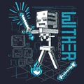 "Acid Wither Skeleton," an officially licensed T-Shirt design.