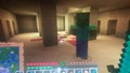 A zombie spawned in a desert temple.