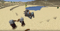 Pillagers holding a crossbow, shown at MINECON Earth 2018.