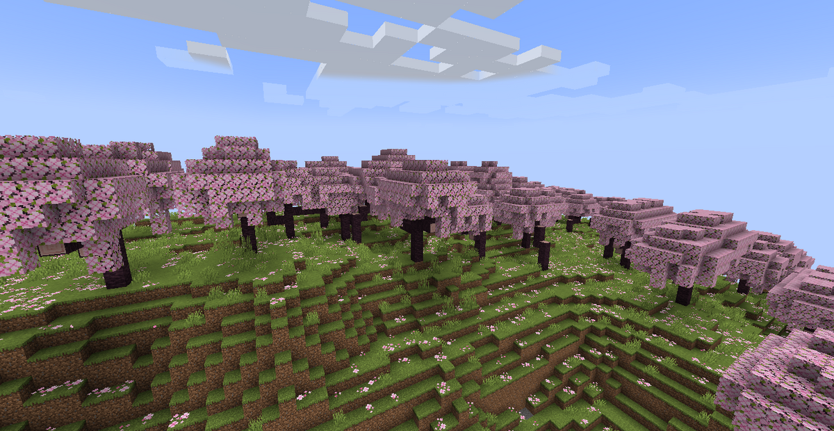 Como obter Cherry Grove em Minecraft