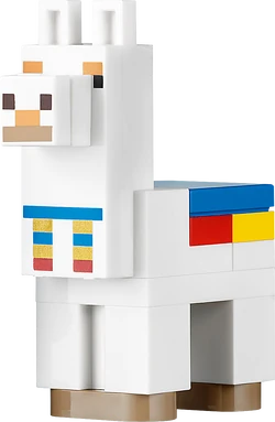 LEGO Minecraft white trader llama minifigure.