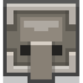 The cobblestone golem's sprite seen in banner view.