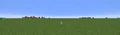 Two Villages viewable directly from spawn in a superflat world.
