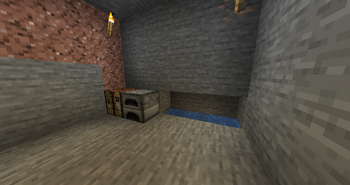 Mineshaft utility water trough