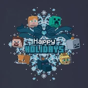 "Happy Holidays," an official T-Shirt design featuring on ocelot ornament.