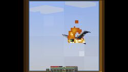 A phantom on fire.