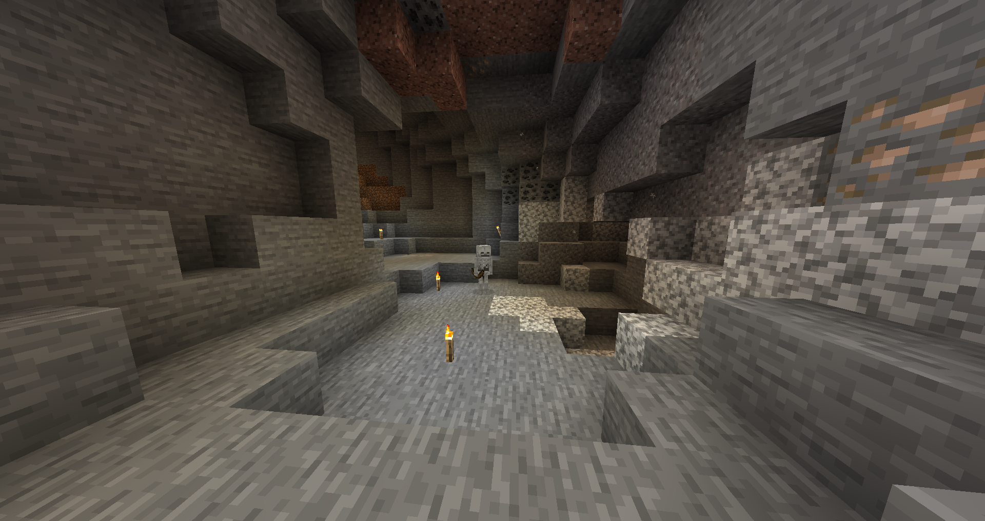 MINECRAFT #4 TOUR, EXPLORANDO CAVERNAS E MINERANDO NO SURVIVAL