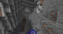 Ores in a cave.