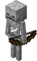 A skeleton that naturally spawned with the bow on their left hand.