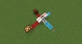 Repeaters allow redstone wires to cross in a more compact way