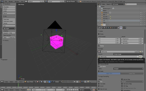 Blockrender Blender1