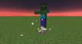 A zombie stomping on turtle eggs.