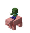 Baby Zombie Riding Pig