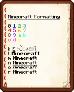 Minecraft Formatting