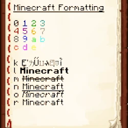 Formatting codes