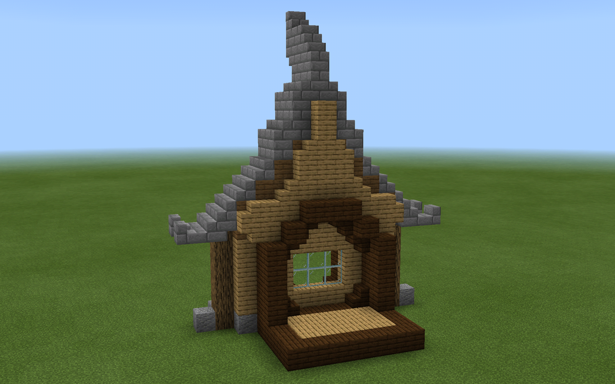 Mini World : How To Build - Villager Houses, Ancient Type
