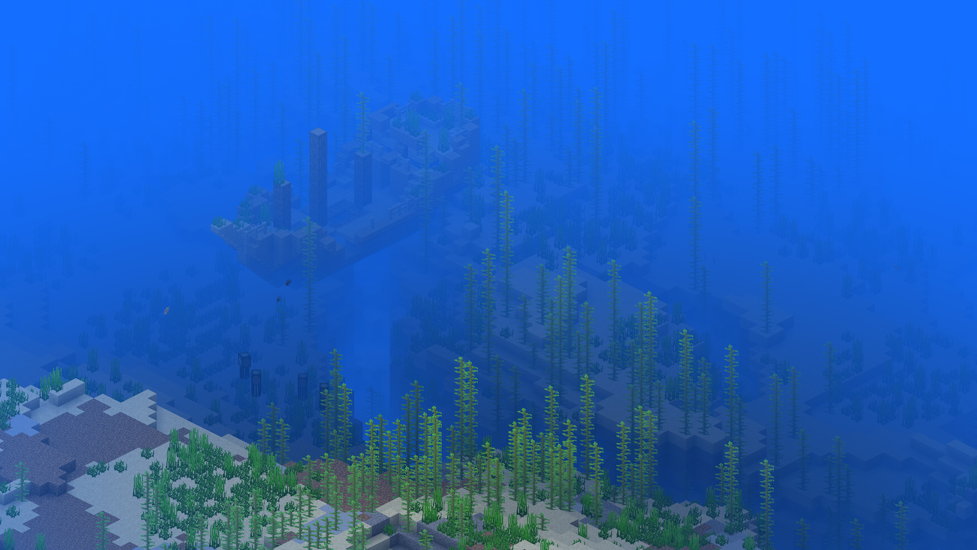 Underwater Minecraft, game, life, minecraft underwater, pufferfish, turtle,  HD phone wallpaper