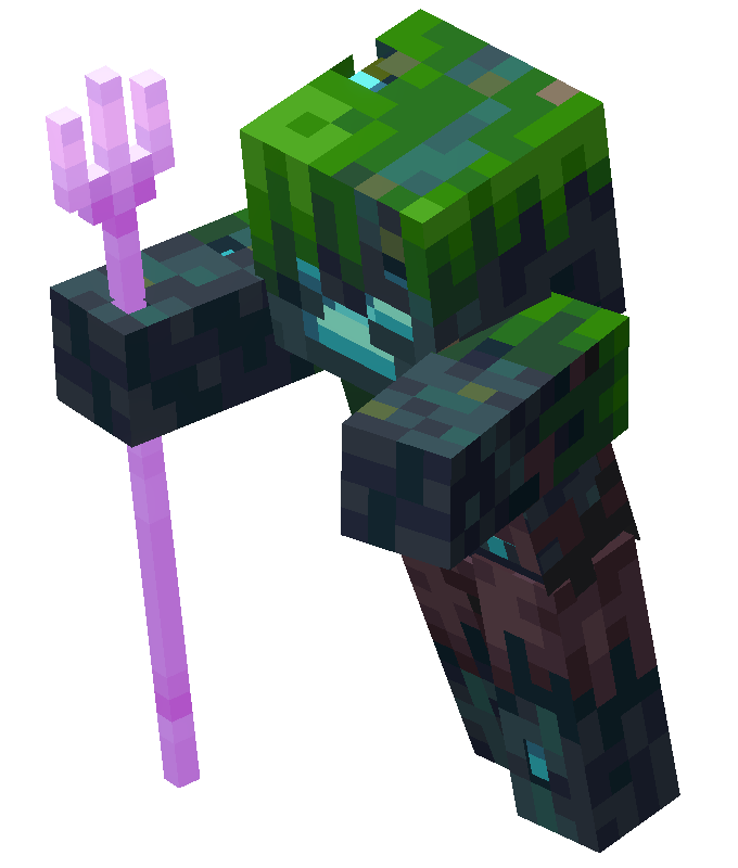 Minecraft Dungeons Elite Trident Drowned Minecraft Wiki