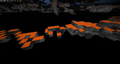 Lava generates on bedrock.