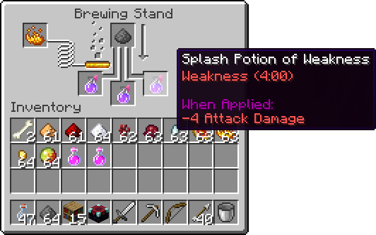 minecraft potion of strength