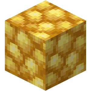 Minecraft Gold Ore Block PNG Image