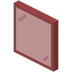 Red Stained Glass Pane